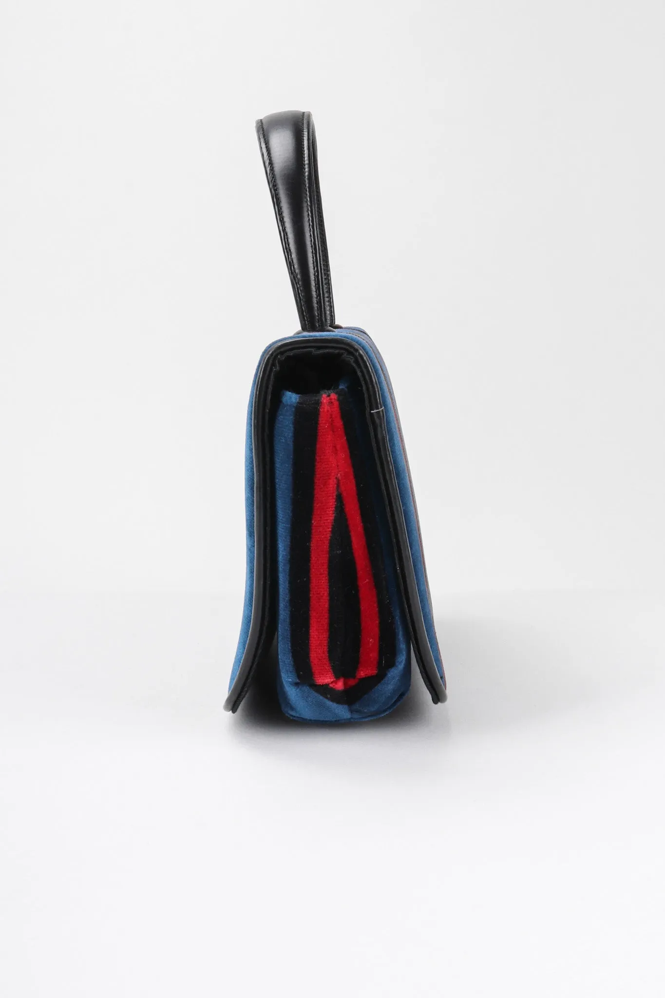 Velvet Mini Flap Bag