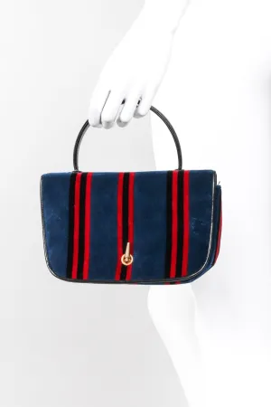 Velvet Mini Flap Bag
