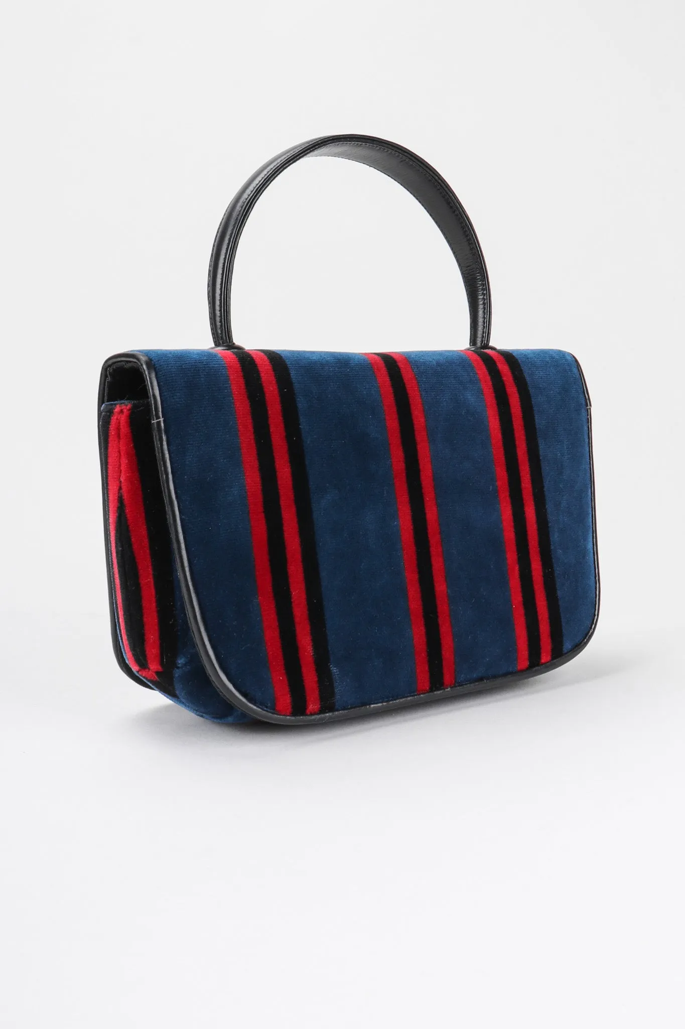 Velvet Mini Flap Bag