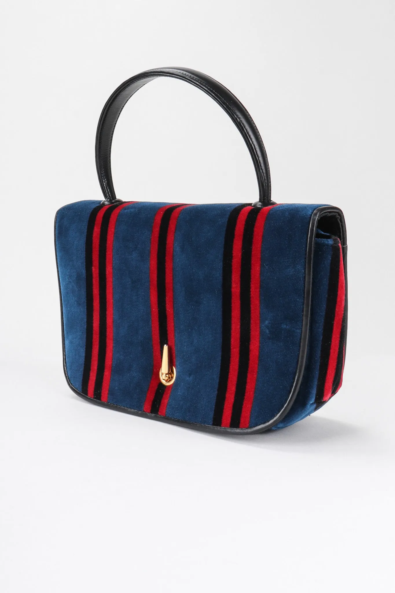 Velvet Mini Flap Bag