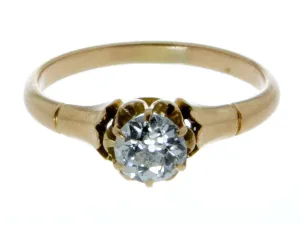 Victorian Diamond Solitaire Engagement Ring