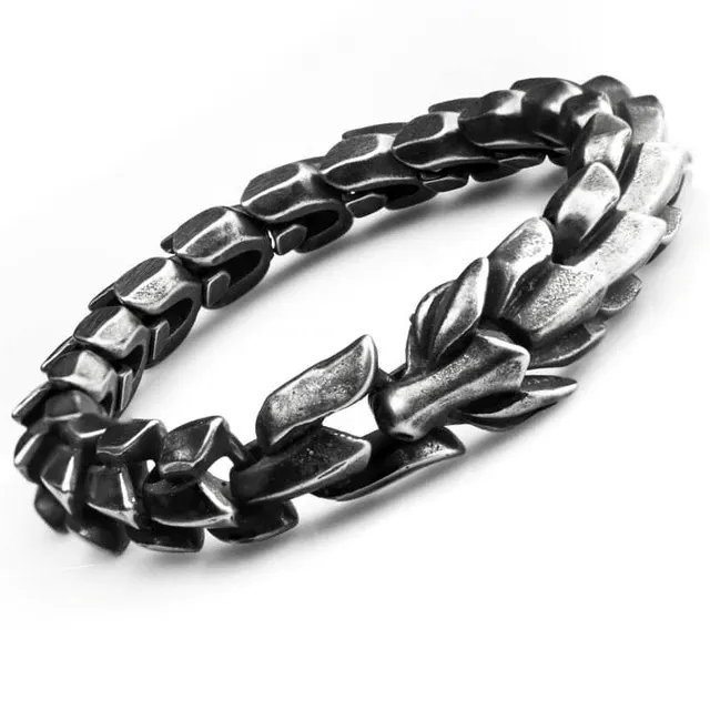 Viking Skeletal Dragon Bracelet