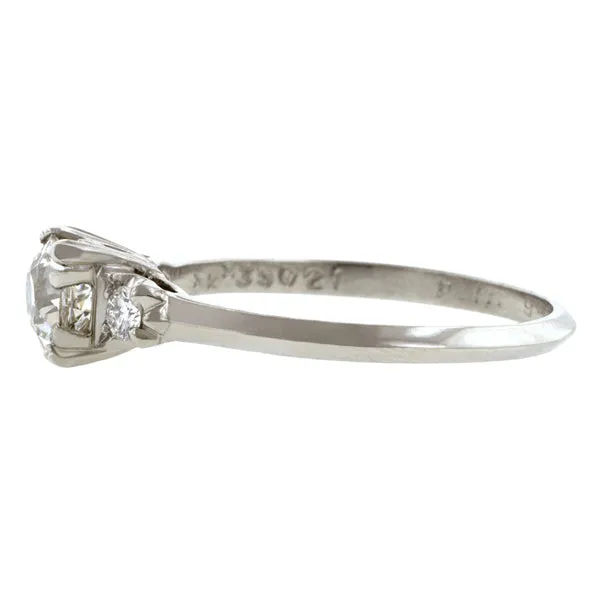 Vintage Diamond Engagement Ring, Old Euro 0.54ct