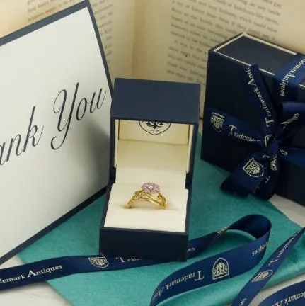 Vintage Engagement Ring of 14k Gold