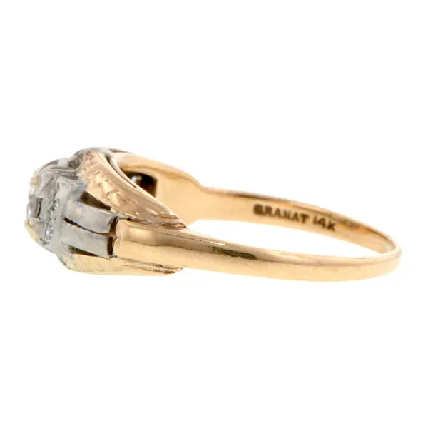 Vintage Engagement Ring, RBC 0.20ct