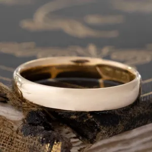 Vintage Gold Wedding Band, 3.2mm