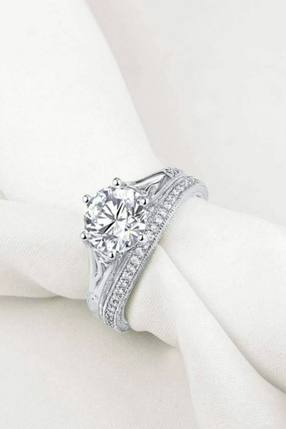 Vintage Love Sterling Silver Ring Set
