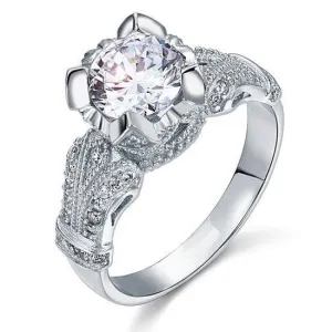 Vintage Victorian Style 2.0 Ct Diamond Wedding Engagement Ring