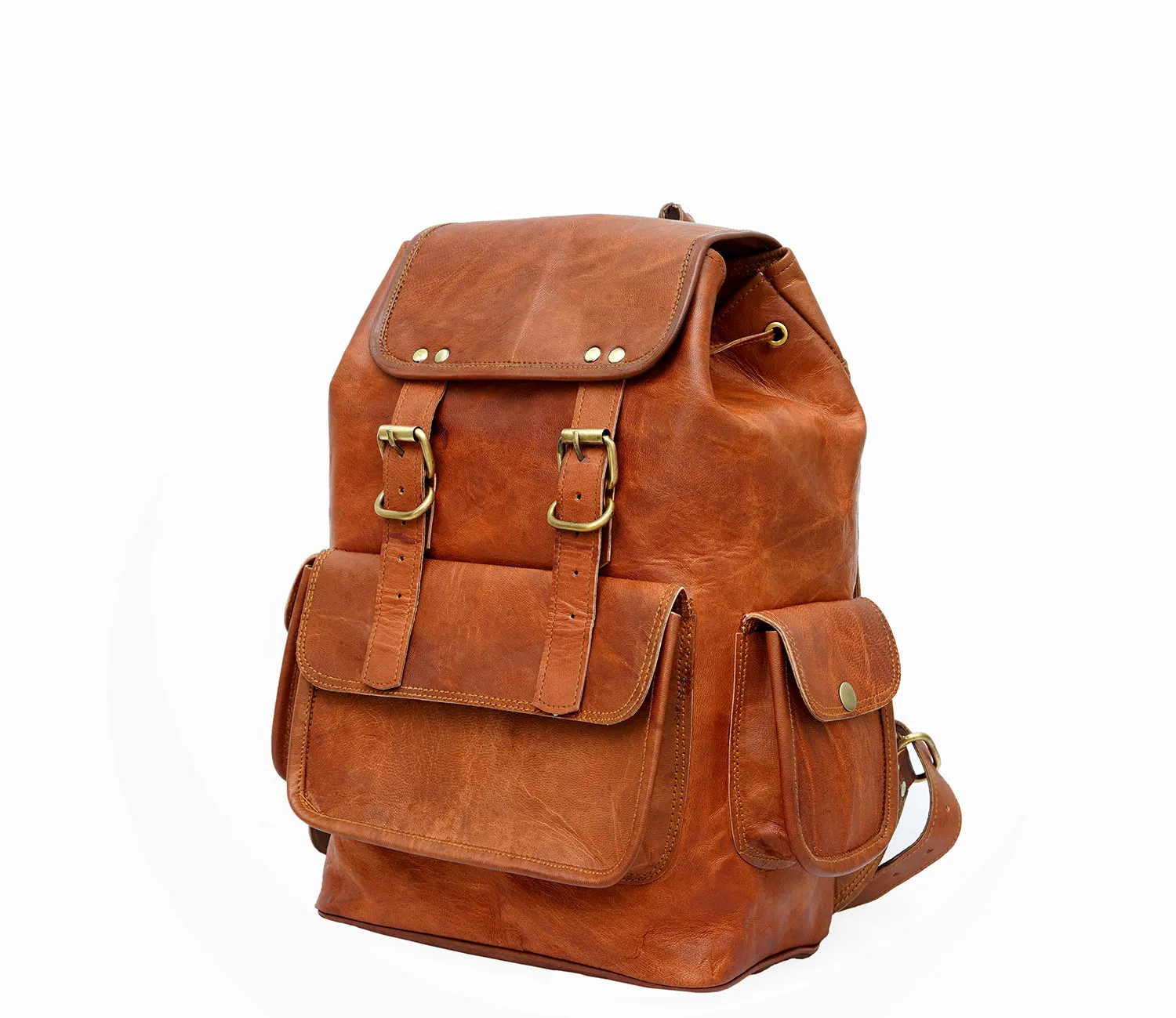 Vintage Women Genuine Bag Inch Leather Backpack Best-seller Brown Fraud-free 15