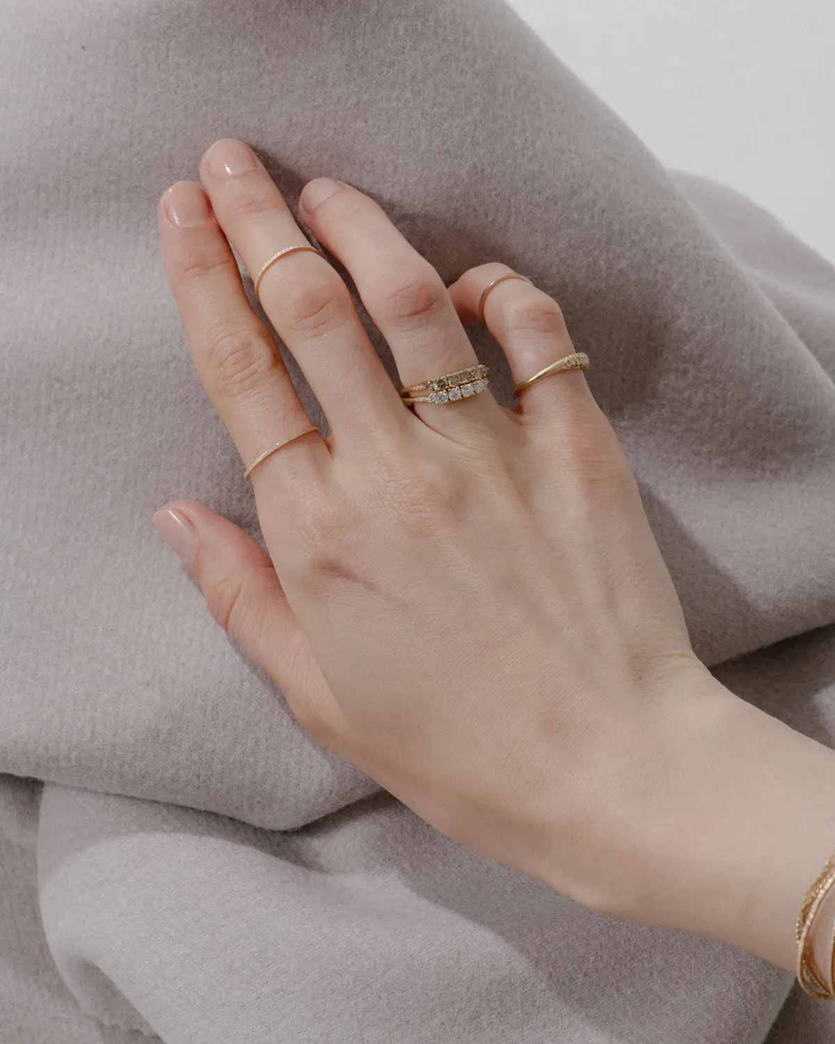 white diamond ophelia ring