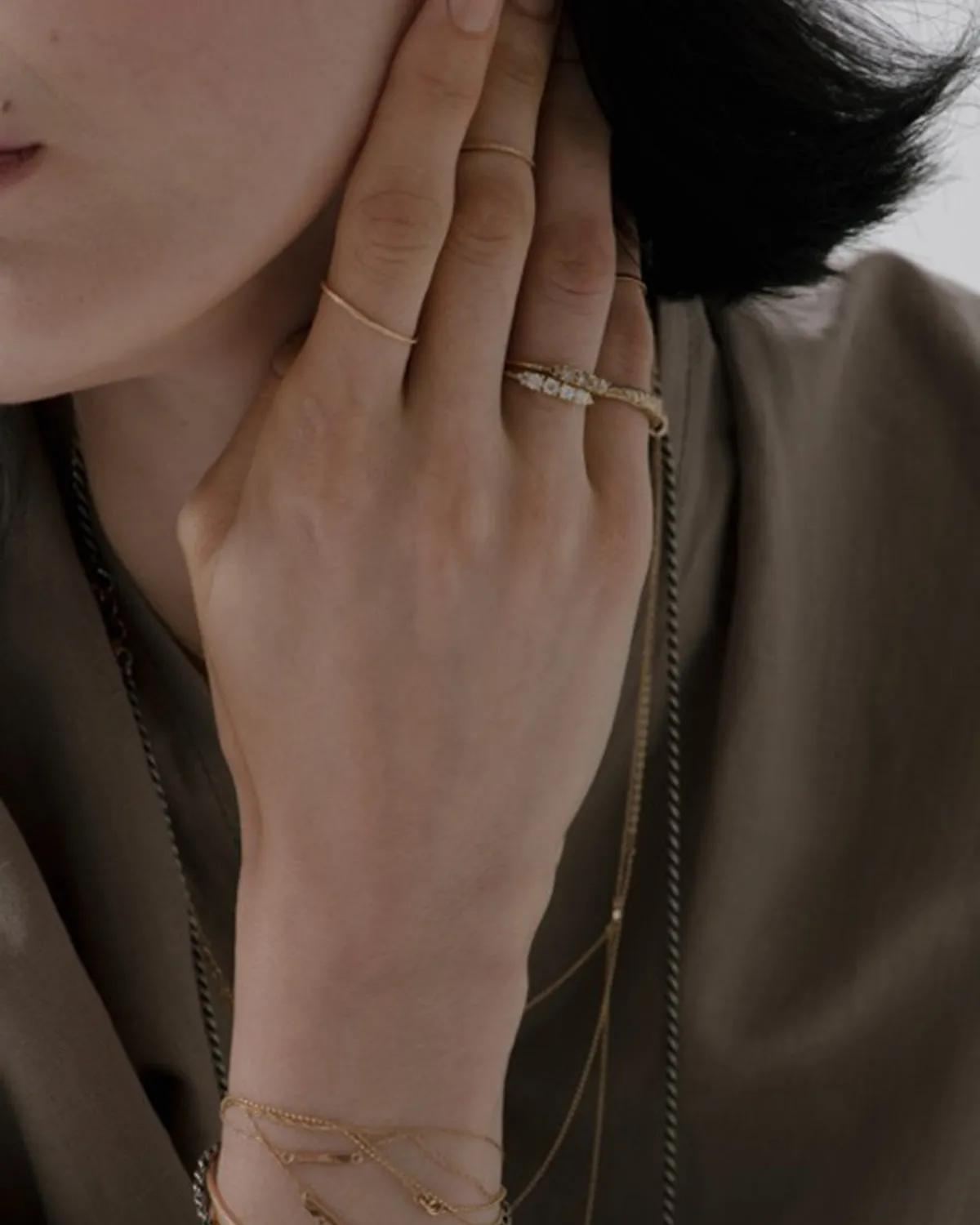 white diamond ophelia ring