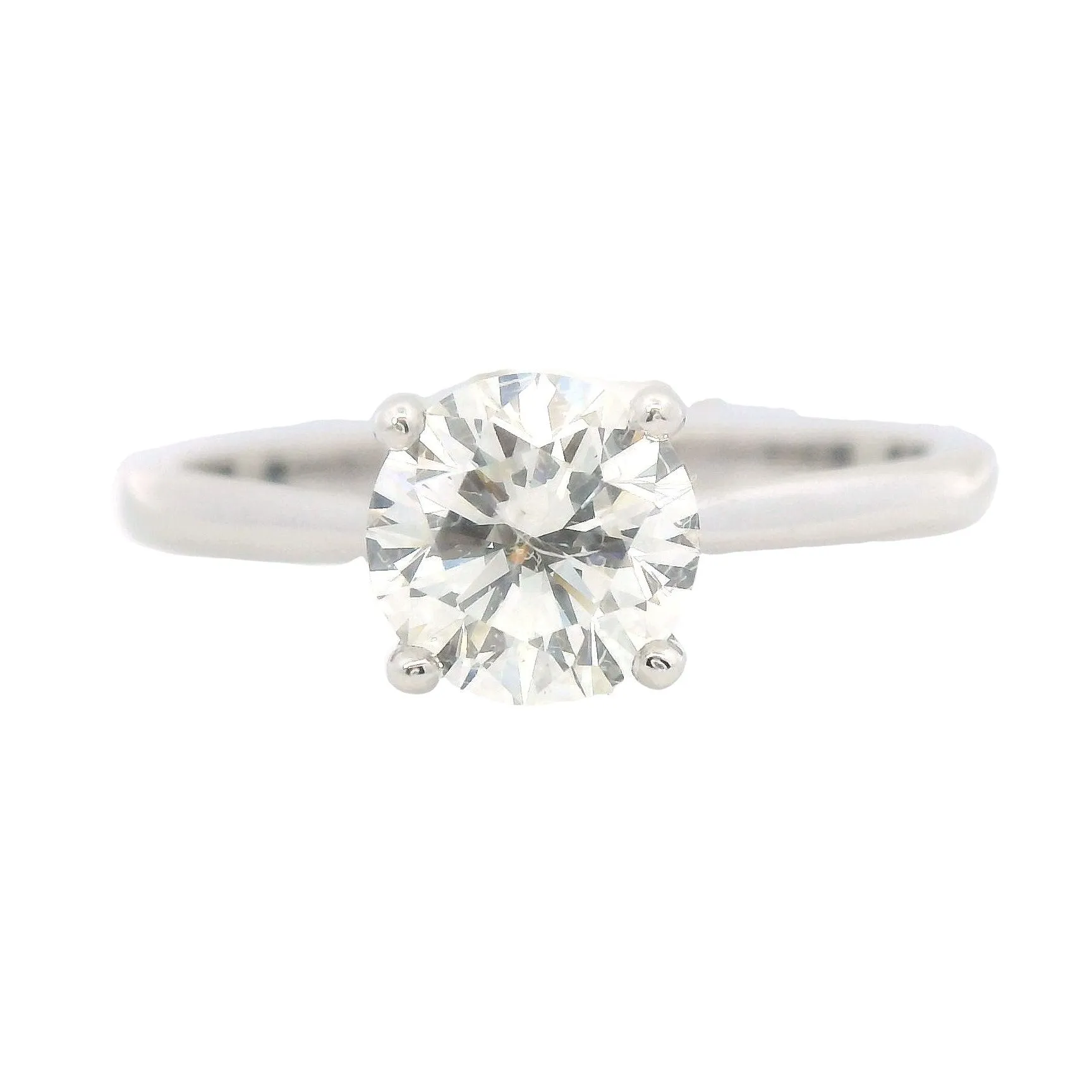 White Gold Solitaire Round Diamond Engagement Ring