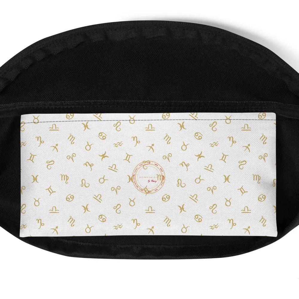 White Zodiac Fanny Pack