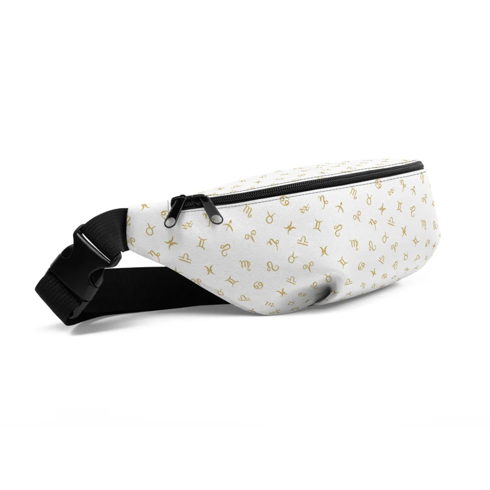 White Zodiac Fanny Pack