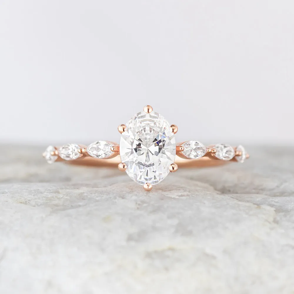 Willa ~ Side Stone Ring