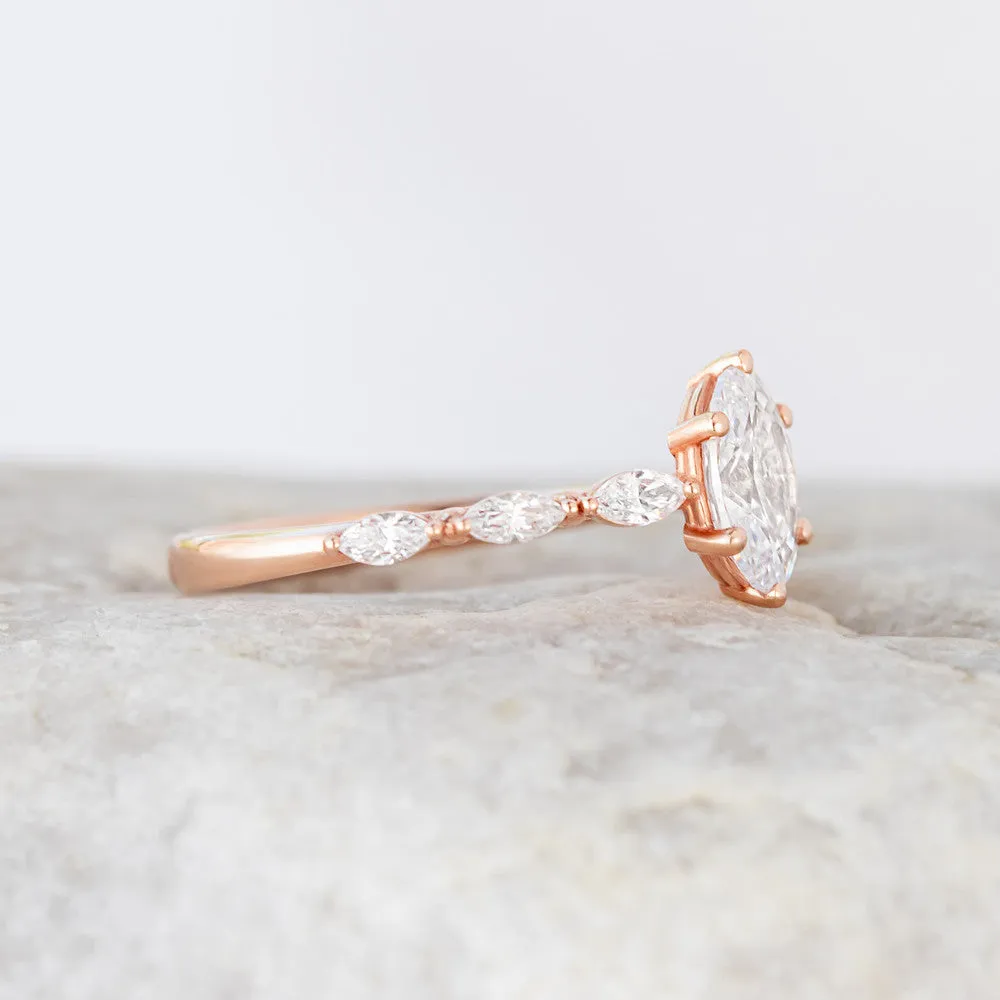 Willa ~ Side Stone Ring
