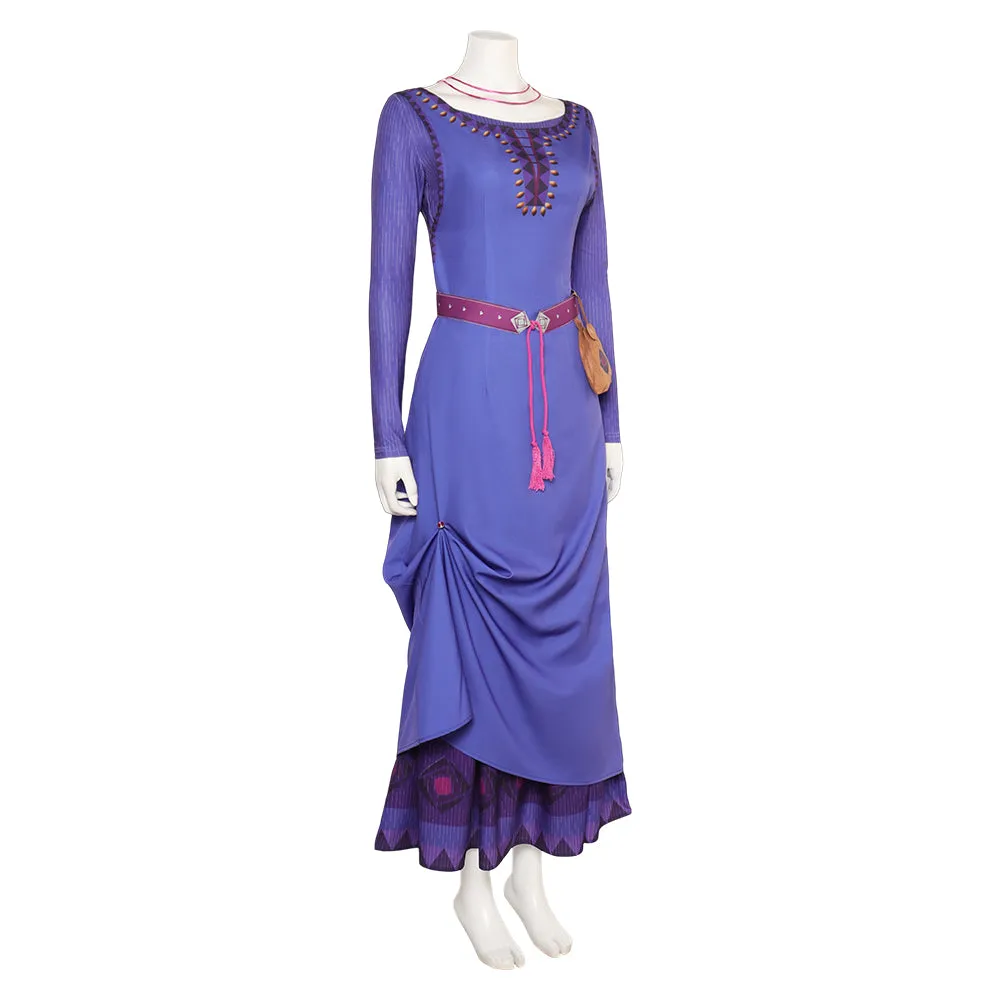 Wish Asha Cosplay Costume Dress Halloween Carnival Suit