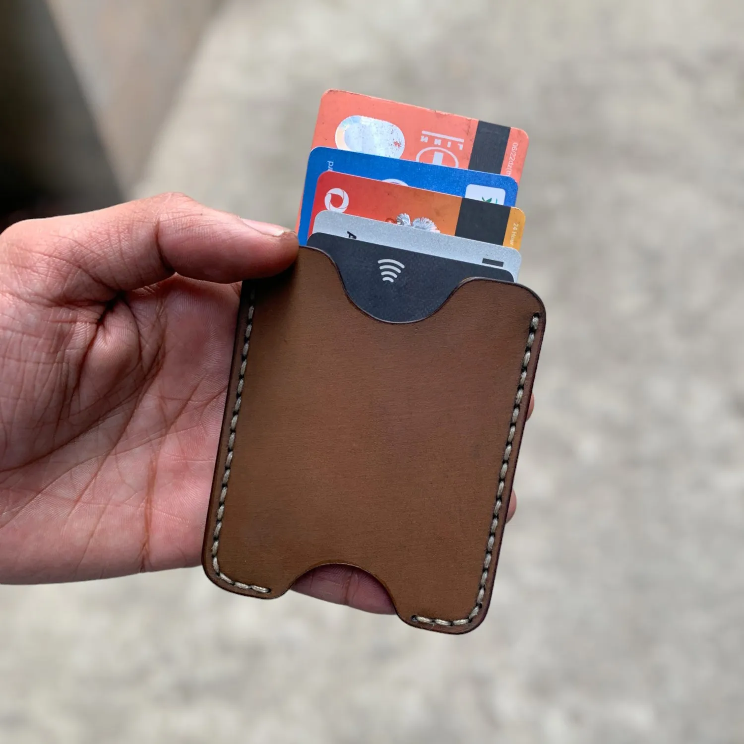 Wolf - The Oval A Leather Cardholder