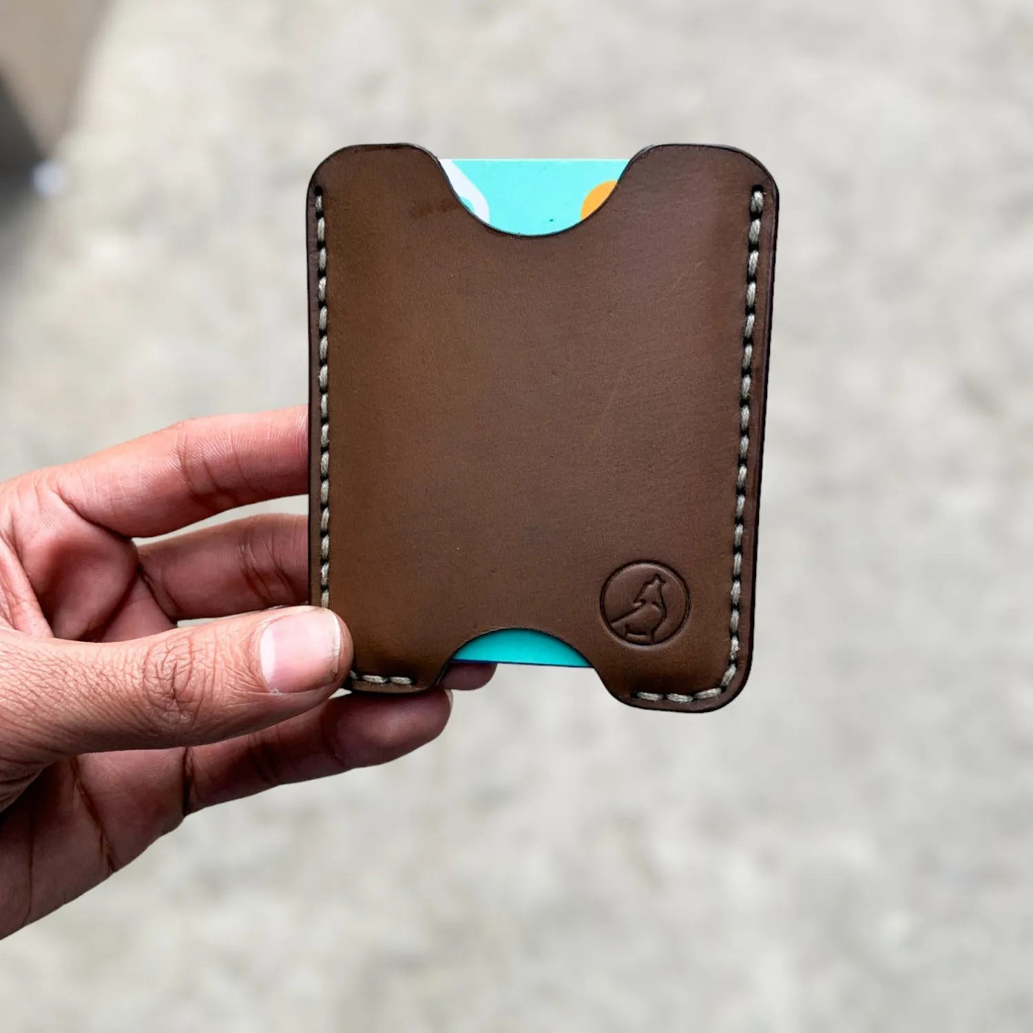 Wolf - The Oval A Leather Cardholder