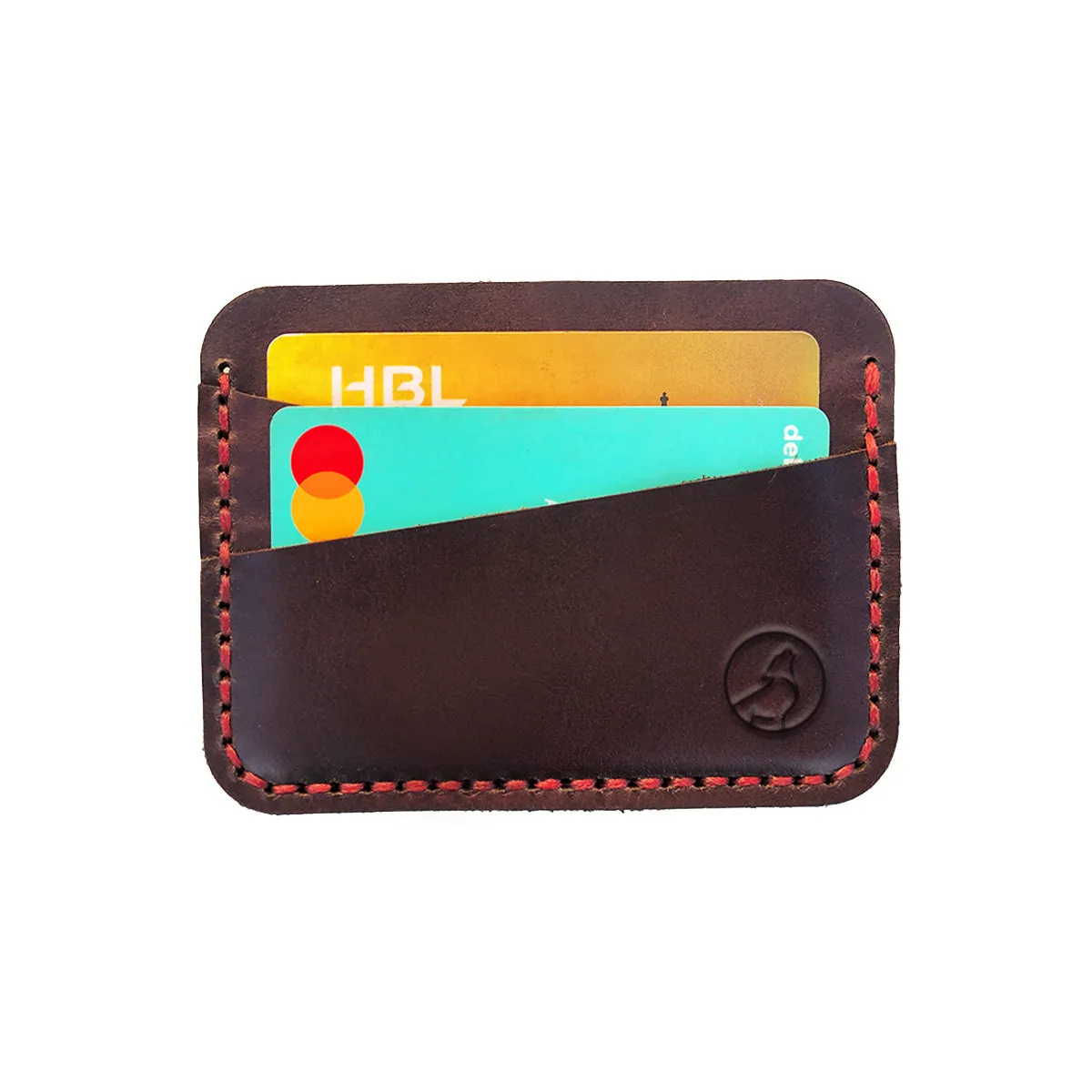 Wolf - The Slimline A Leather Cardholder Wallet - Coffee Color