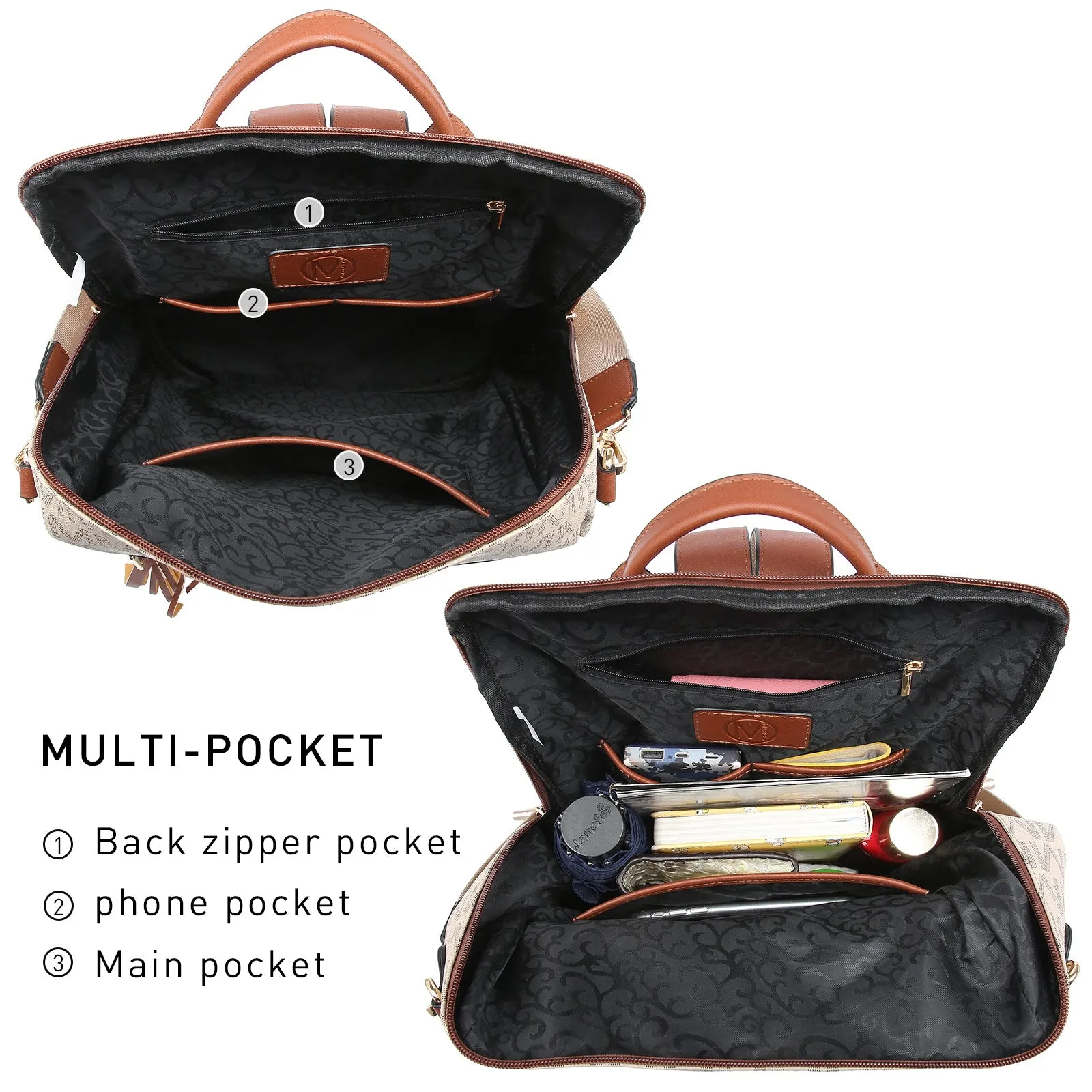 Women Fashion Backpack Purse Large Rucksack Travel Shoulder Bags