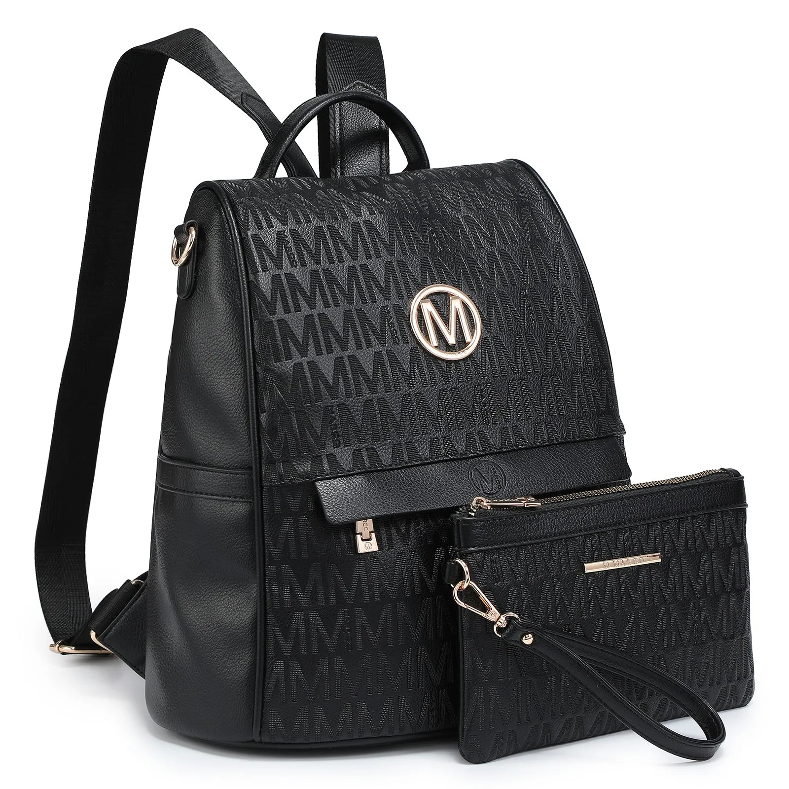 Women Fashion Backpack Purse Signature Anti-Theft Rucksack Bag