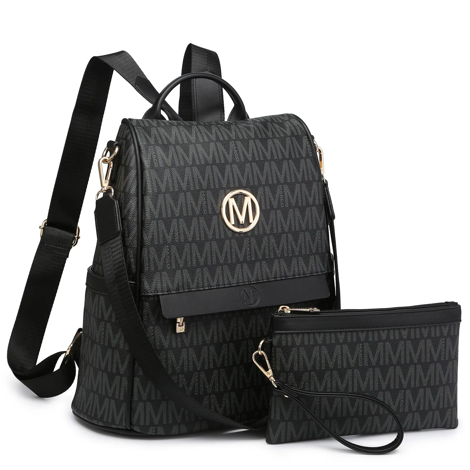 Women Fashion Backpack Purse Signature Anti-Theft Rucksack Bag