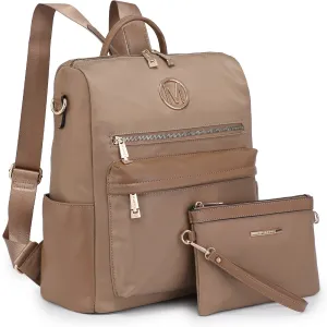 Women Nylon Backpack Purse Convertible Large Ladies Rucksack Bag