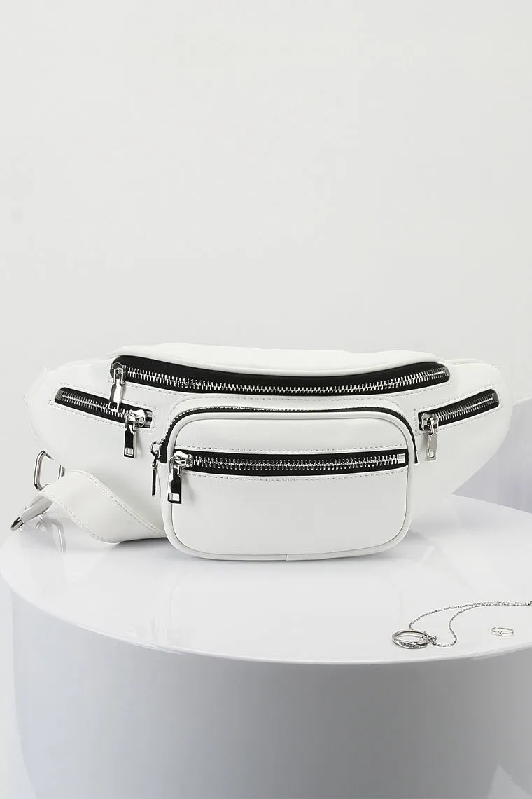 Women's Attica Leather Fanny Pack Archer Chain Belt Bag Designer Waist Bag Soft Bum Bag