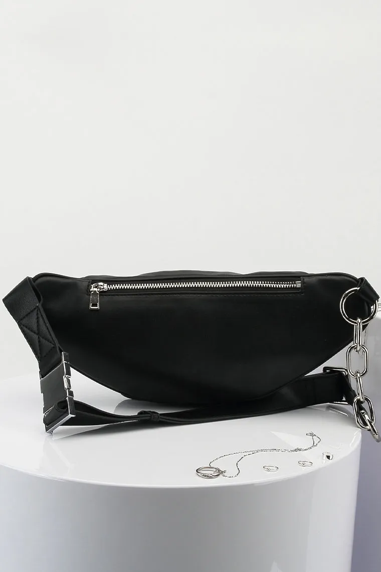 Women's Attica Leather Fanny Pack Archer Chain Belt Bag Designer Waist Bag Soft Bum Bag