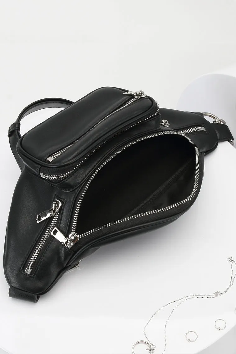 Women's Attica Leather Fanny Pack Archer Chain Belt Bag Designer Waist Bag Soft Bum Bag