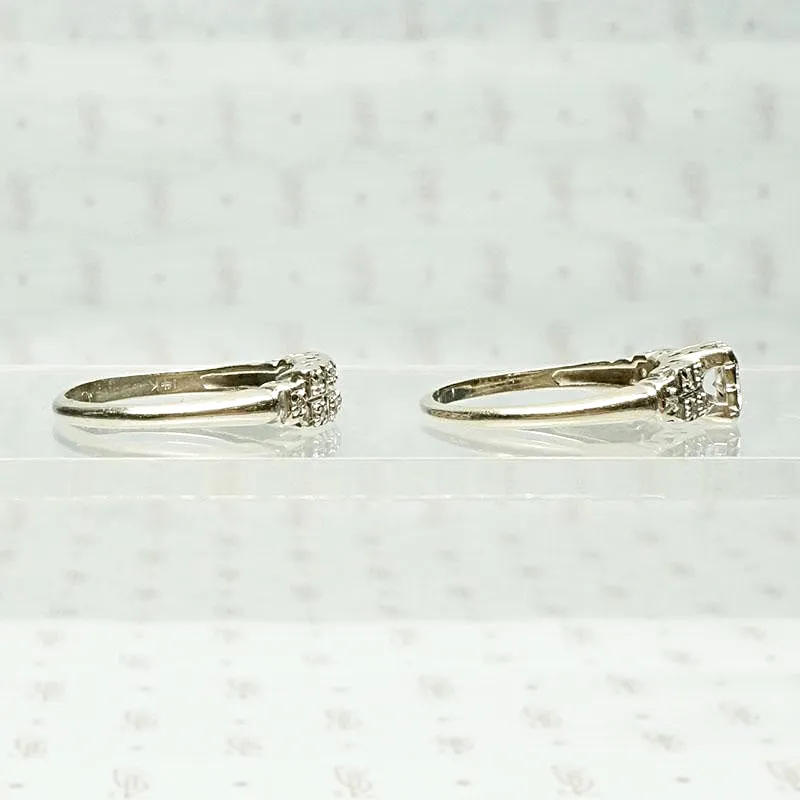 Wonderful White Gold & Diamond Wedding Set