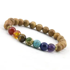 Wooden Chakra Bracelet