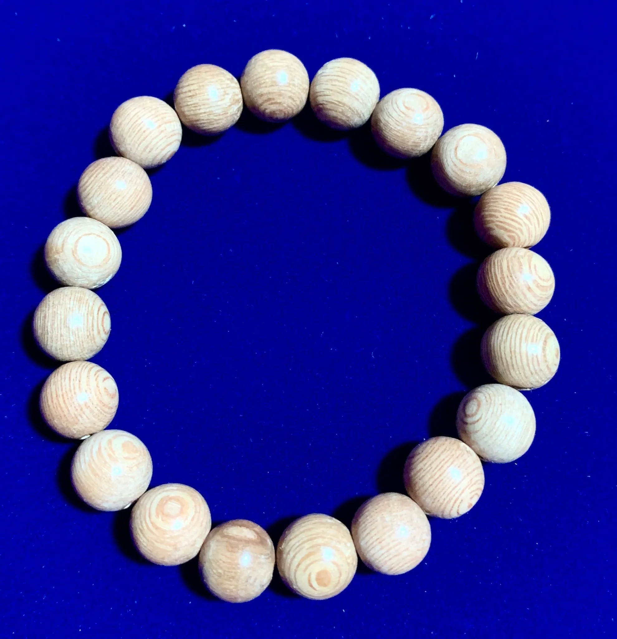 Wooden Elastic Bracelet, Size 7"  #17043