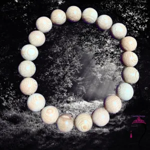 Wooden Elastic Bracelet, Size 7"  #17043