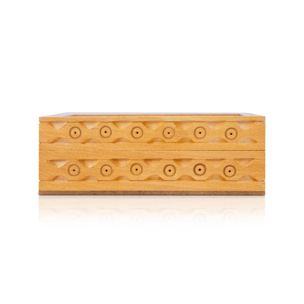 Wooden Jewellery Box - 4 x 3 Inches | Trinket Box/ Storage Box/ Gem Stone Box for Women