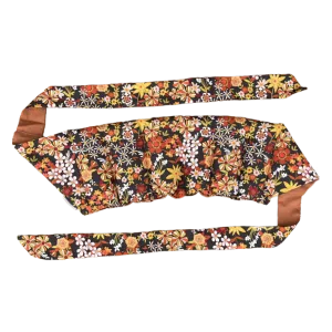 WRAP AROUND HEAT PACK - GROOVY FLOWERS BLACK
