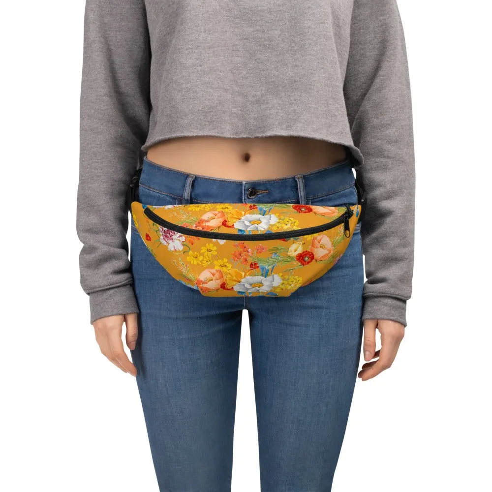 Yellow Floral Fanny Pack