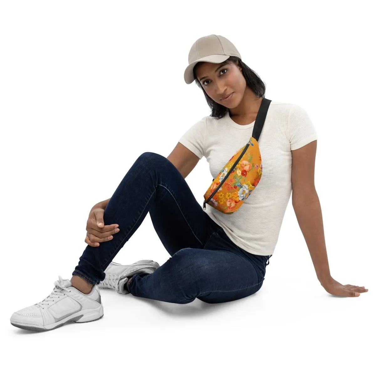 Yellow Floral Fanny Pack