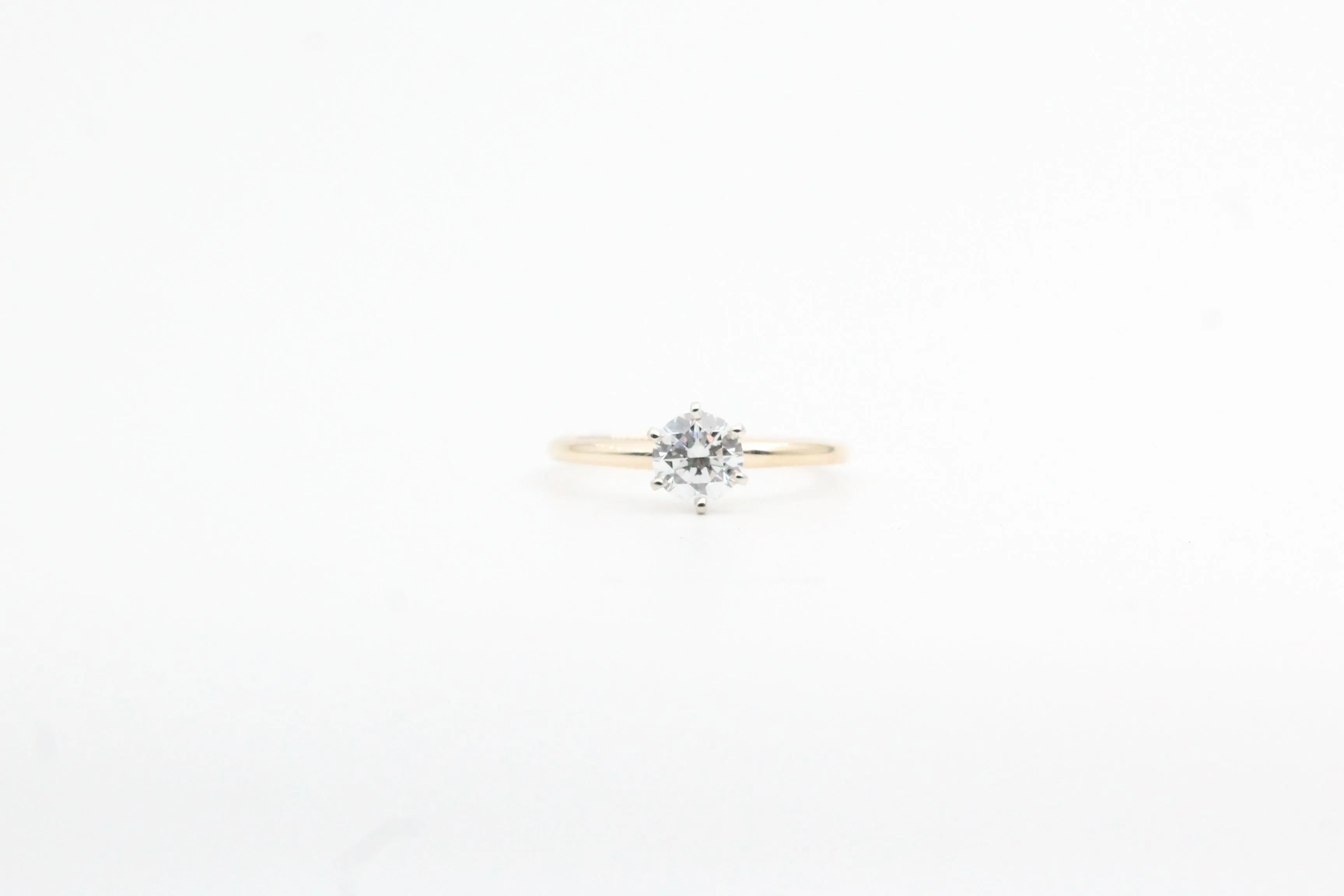 Yellow Gold Lab Grown Diamond Solitaire Engagement Ring