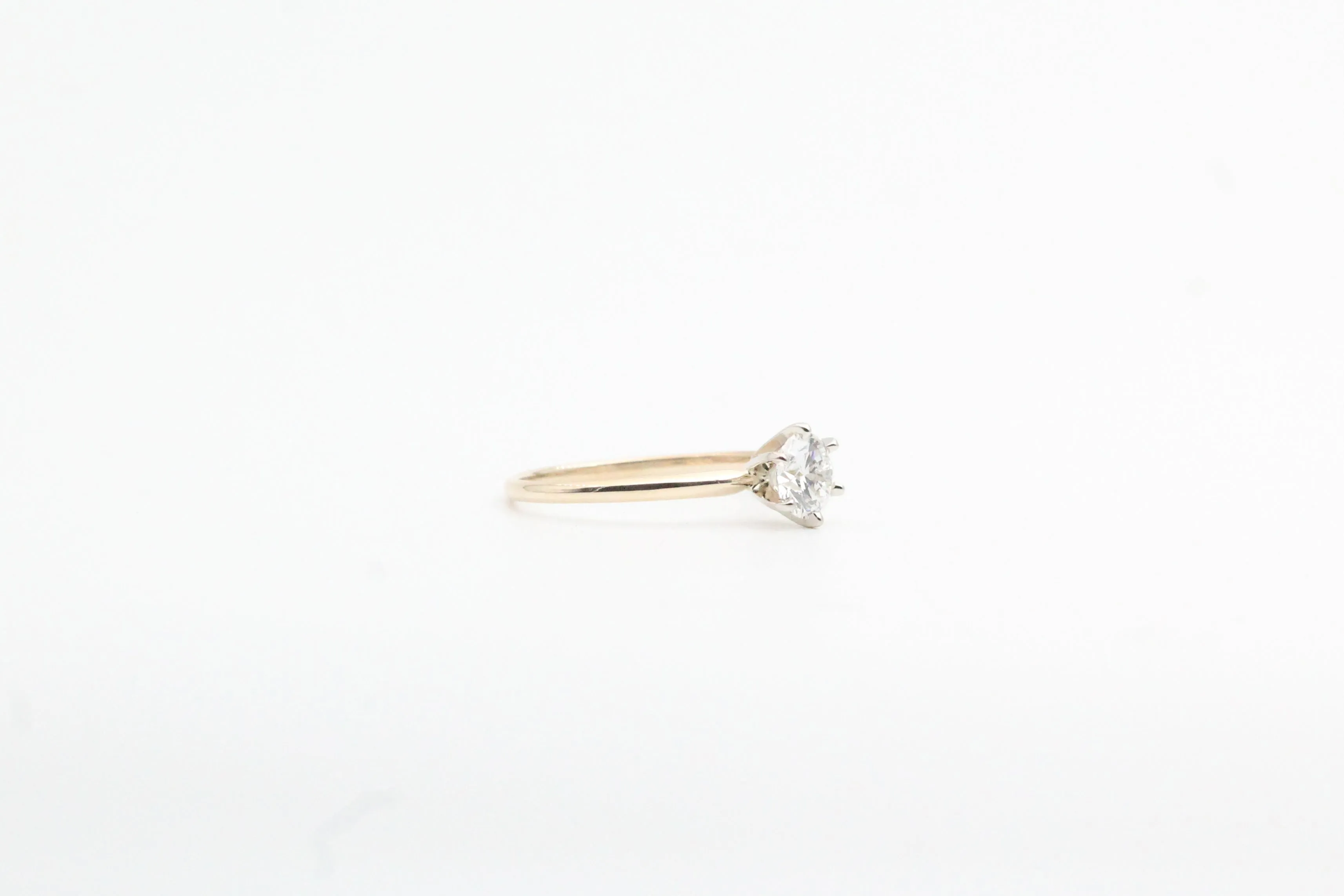 Yellow Gold Lab Grown Diamond Solitaire Engagement Ring
