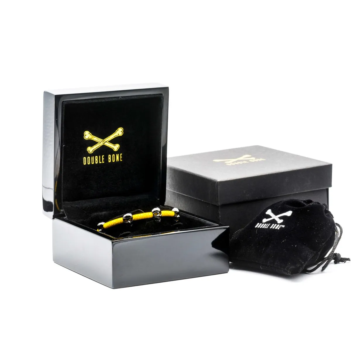 Yellow Multi Skull Stingray with Black PVD